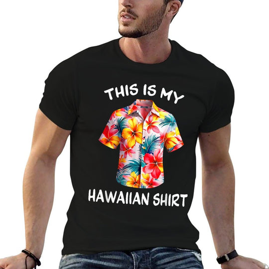 This Is My Hawaiian Tropical Luau Costume Party Hawaii  Vintage-inspired T-Shirt