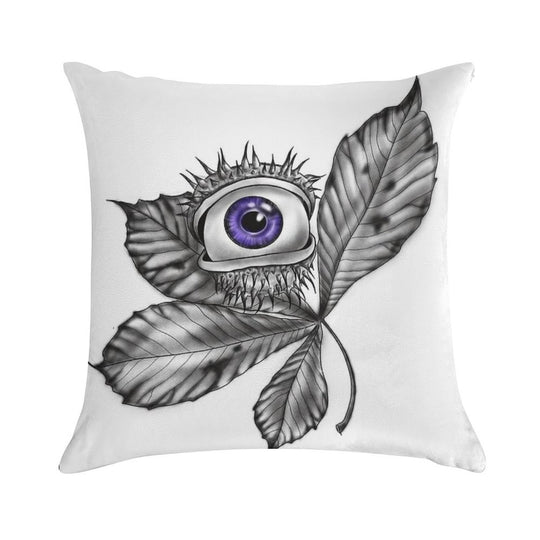 Mystic Chestnut Eye – Enchanted Forest Magic Soft Skin-Friendly Throw Pillow