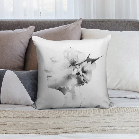 Fine Art, Double Exposure Soft Easy Maintenance Throw Pillow