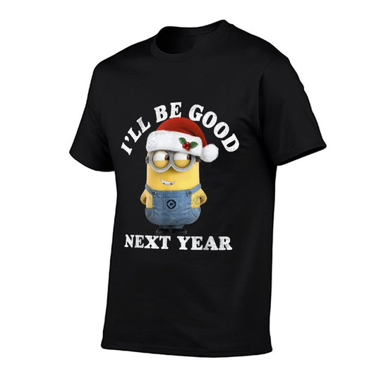 Despicable Me Minions Be Good Next Year Santa Hat  Affordable Price T-Shirt