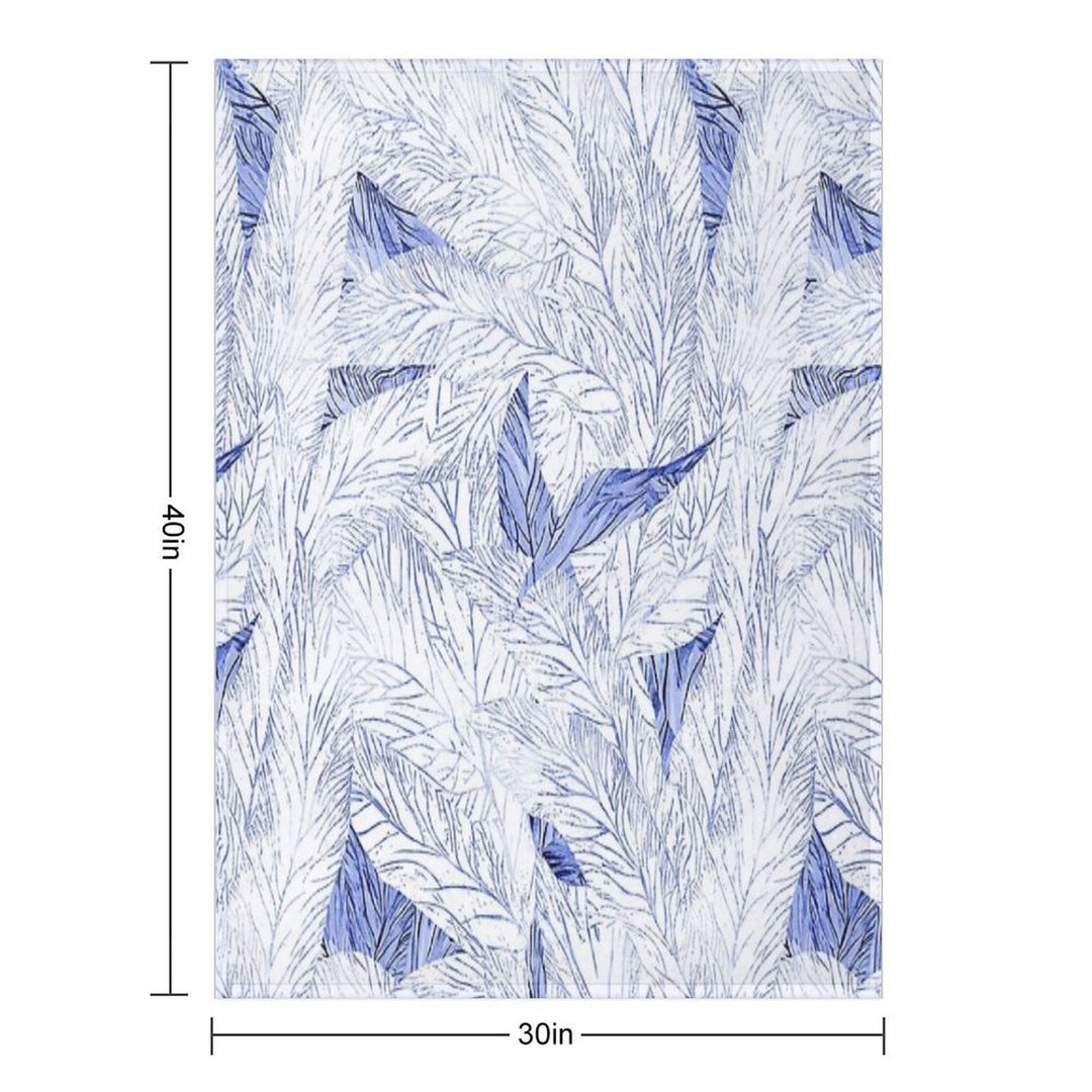 Welcome to The Jungle Elegant Tropical Foliage Pattern, Summer Print Machine-washable Throw Blanket