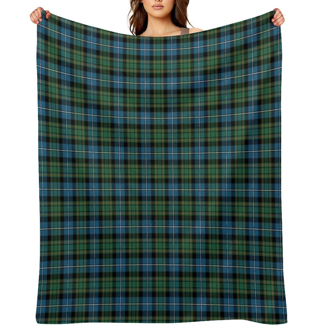Clan MacRae Hunting Tartan Versatility Throw Blanket