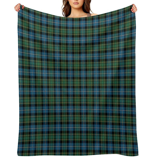 Clan MacRae Hunting Tartan Versatility Throw Blanket