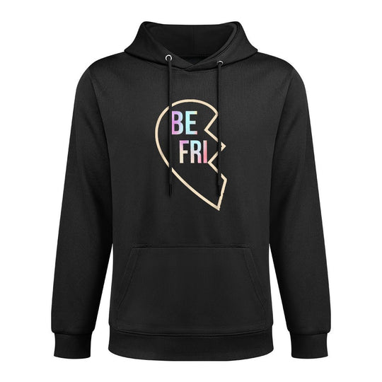 BFF 1 Heart in 2 Best Friends Matching 1st Part Shape Retention Hoodie