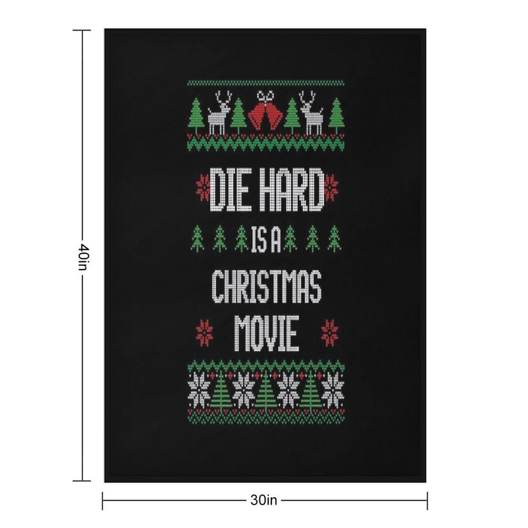 Die Hard Is A Christmas Movie Quick-dry Throw Blanket