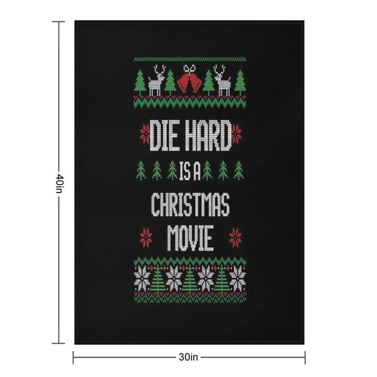Die Hard Is A Christmas Movie Quick-dry Throw Blanket