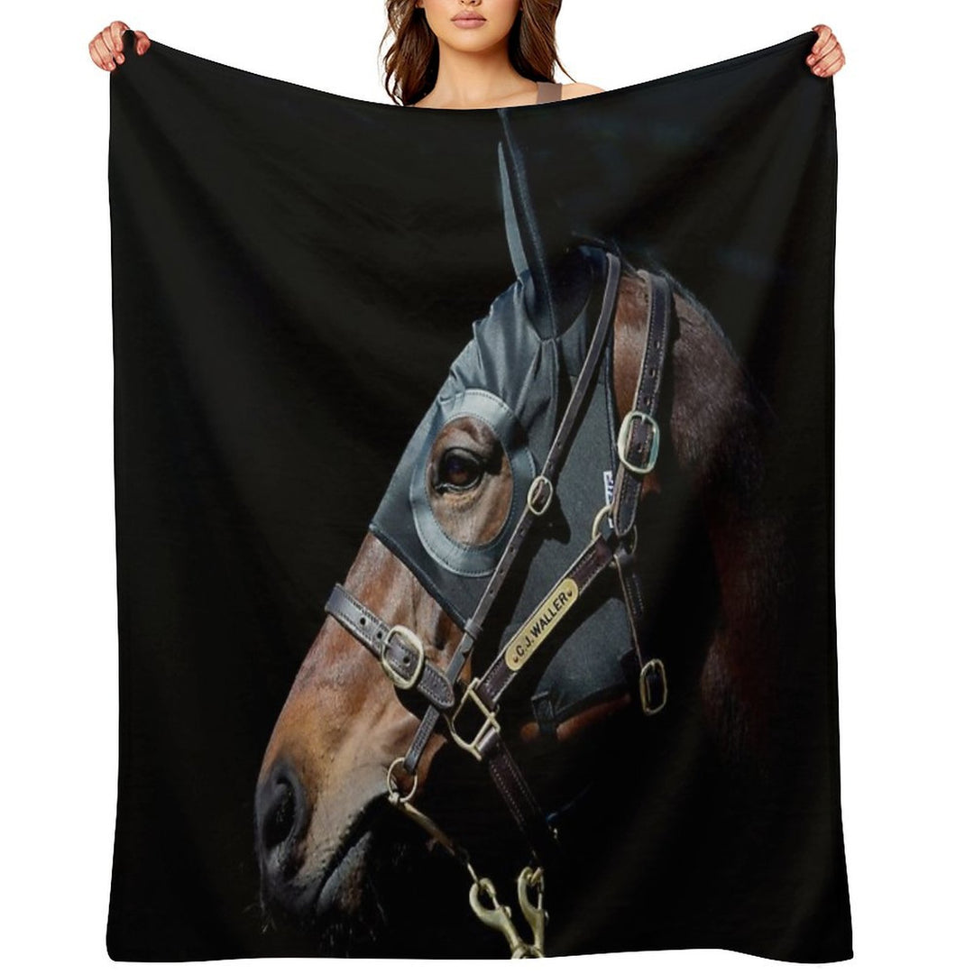 Winx - Racehorse Durable Throw Blanket