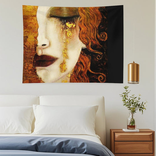 Klimt Golden Tears Tapestry
