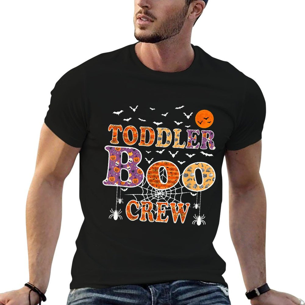 Toddler Boo Crew Funny Halloween Daycare Teacher Kids  High-quality Stitching T-Shirt