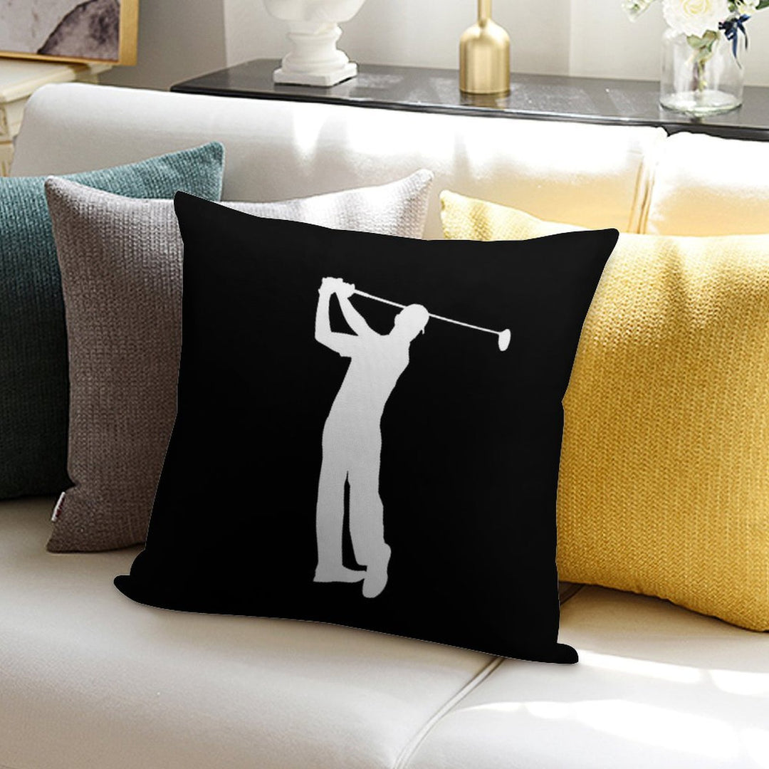 Golfer Soft Ultra-Soft Texture Throw Pillow