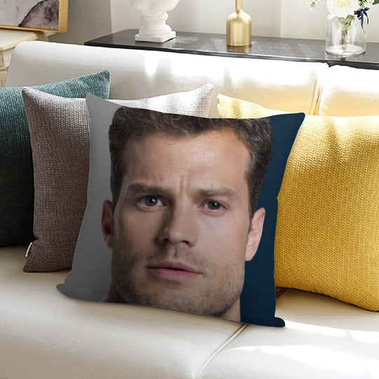 Jamie Dornan Soft Home Decor Throw Pillow