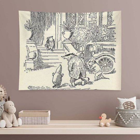 Arriving at Toad Hall Tapestry