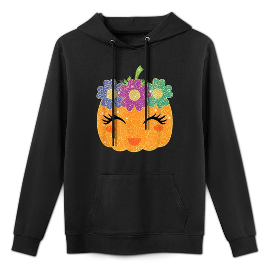 Girl Pumpkin Halloween Thanksgiving For Girls Boys Kids Layering Staple Hoodie