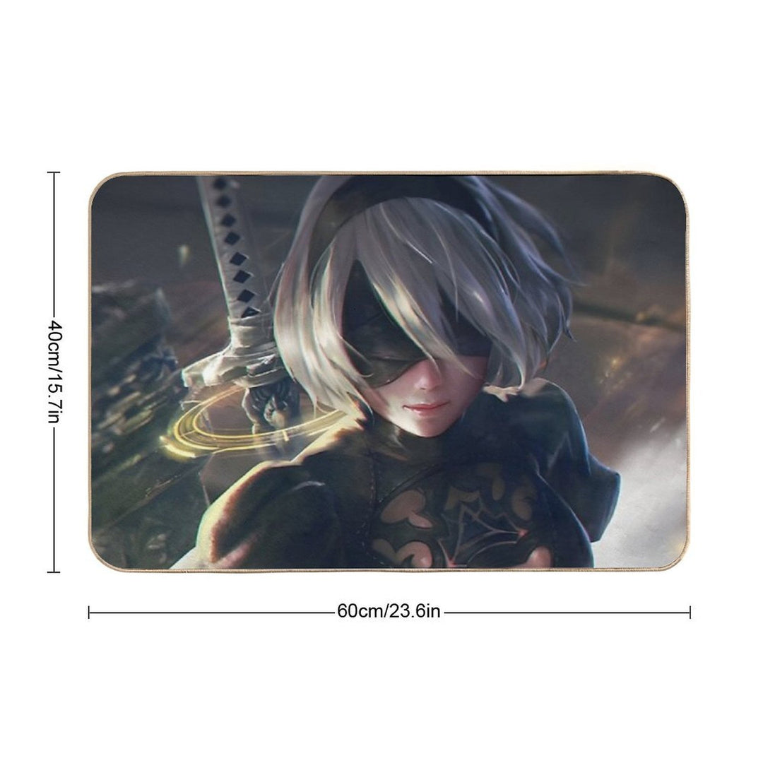 Yorha - Nier Automata  Easy Maintenance Bath Mat