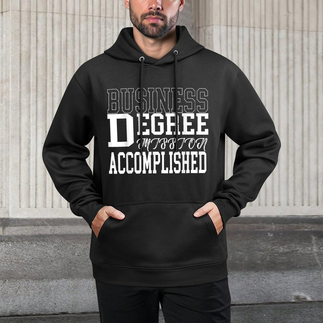 Business Degree for College Graduation Gift Cotton-Polyester Blend Hoodie