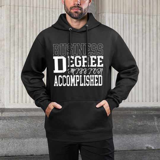 Business Degree for College Graduation Gift Cotton-Polyester Blend Hoodie