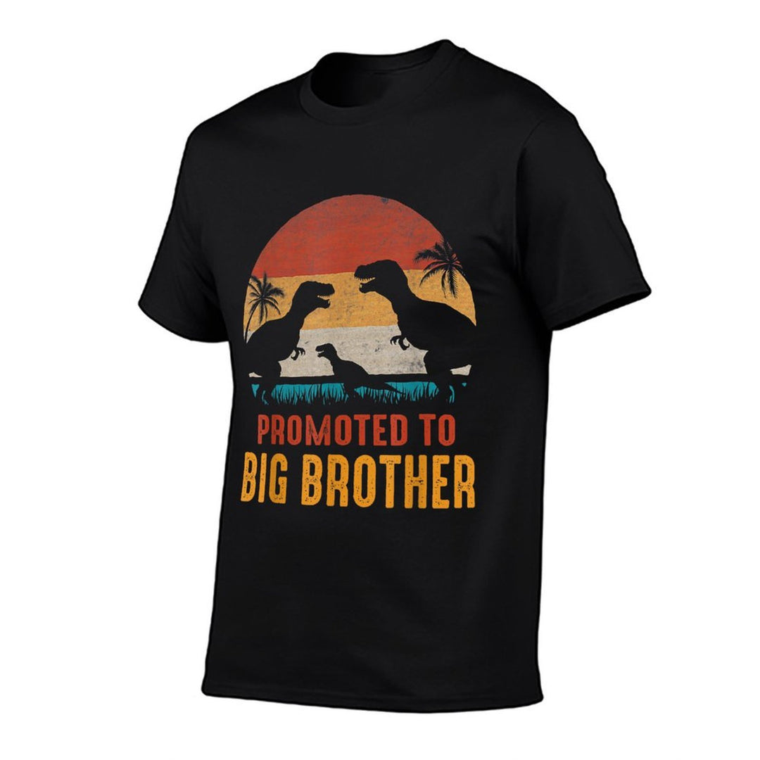 Promoted To Big Brother Dinosaur Family Matching  Eco-friendly Material T-Shirt