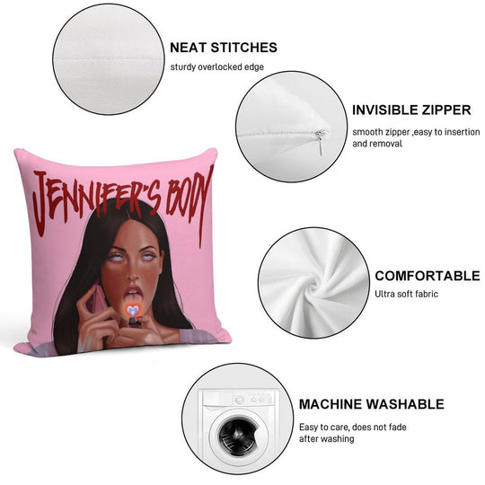 Jennifer’s Body! Check Soft Washable Throw Pillow