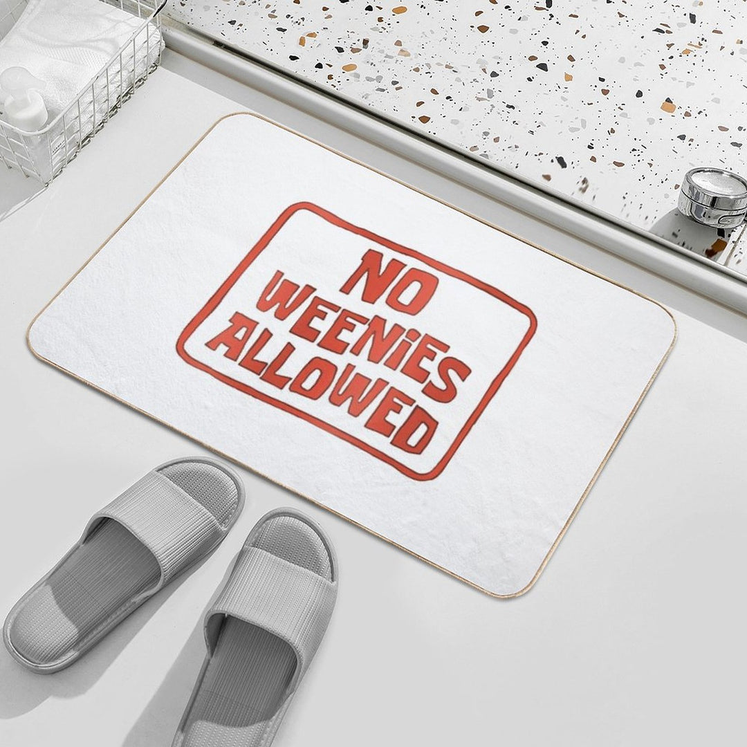 No Weenies Allowed  Toxin-Free Bath Mat