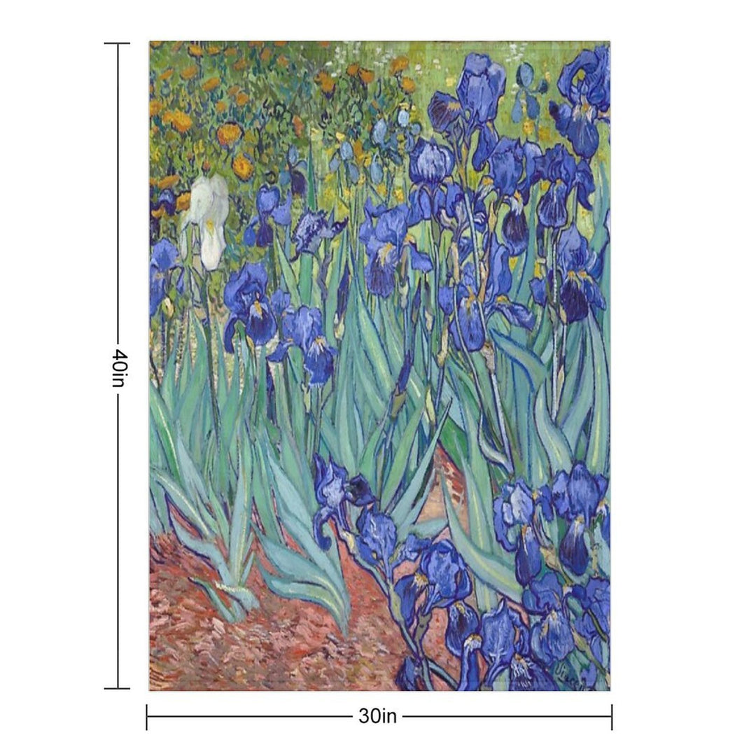 Van Gogh - Irises Quick-dry Throw Blanket