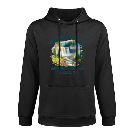Trail Of Ten Falls Silver Falls State Park Oregon Travel Versatile Streetwear Hoodie