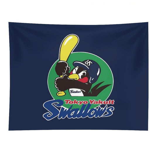 Tokyo Yakult Swallows Logo Tapestry