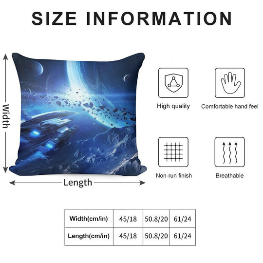 Mass Effect Normandy SR2 Soft Short Plush Fabric Throw Pillow