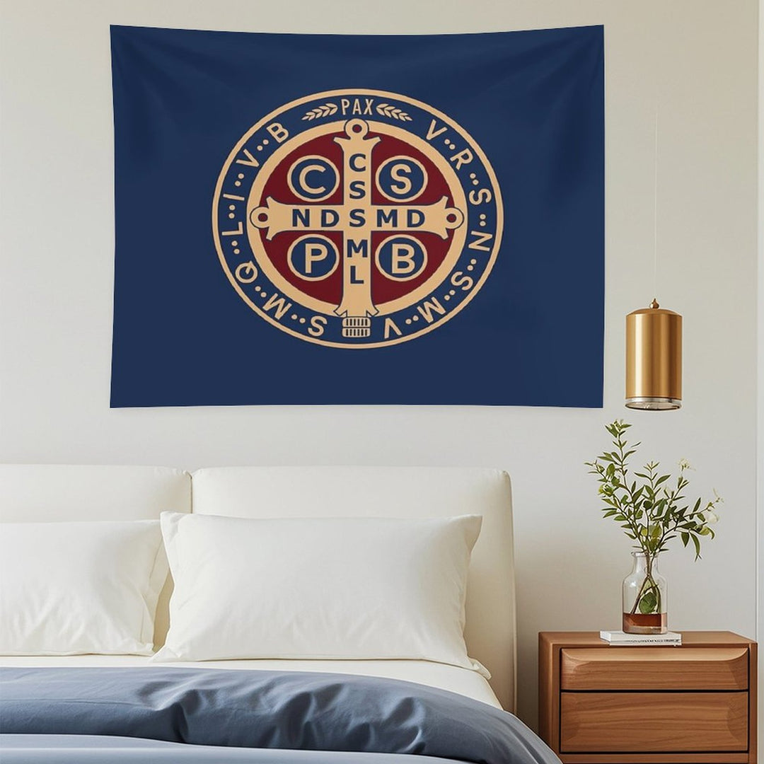 Saint Benedict Medal Tapestry