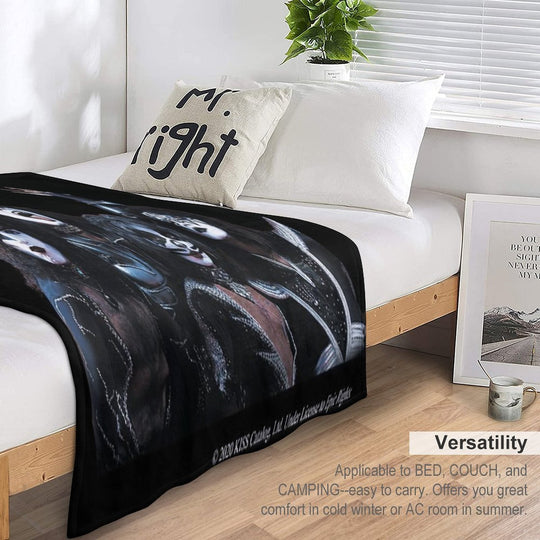 KISS Band Wrinkle-free Throw Blanket