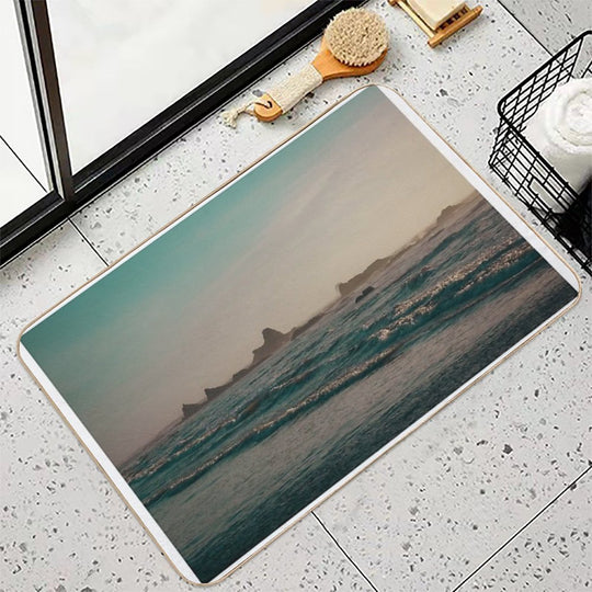 Ruby Beach at Sunset – Olympic National Park, Washington Coast  Long-Lasting Bath Mat