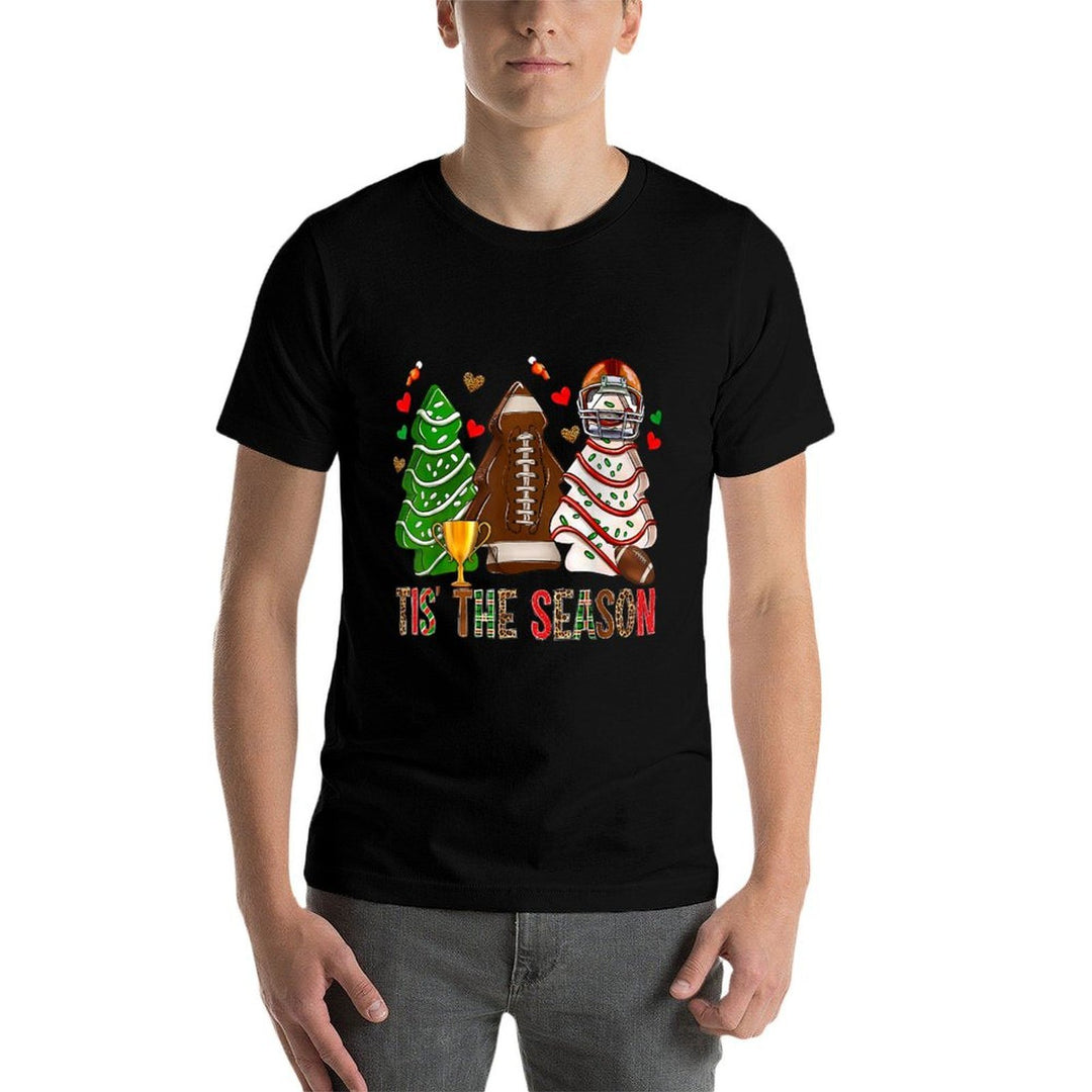 Tis The Season American Football Christmas Tree Cakes Debbie  Quick-drying T-Shirt