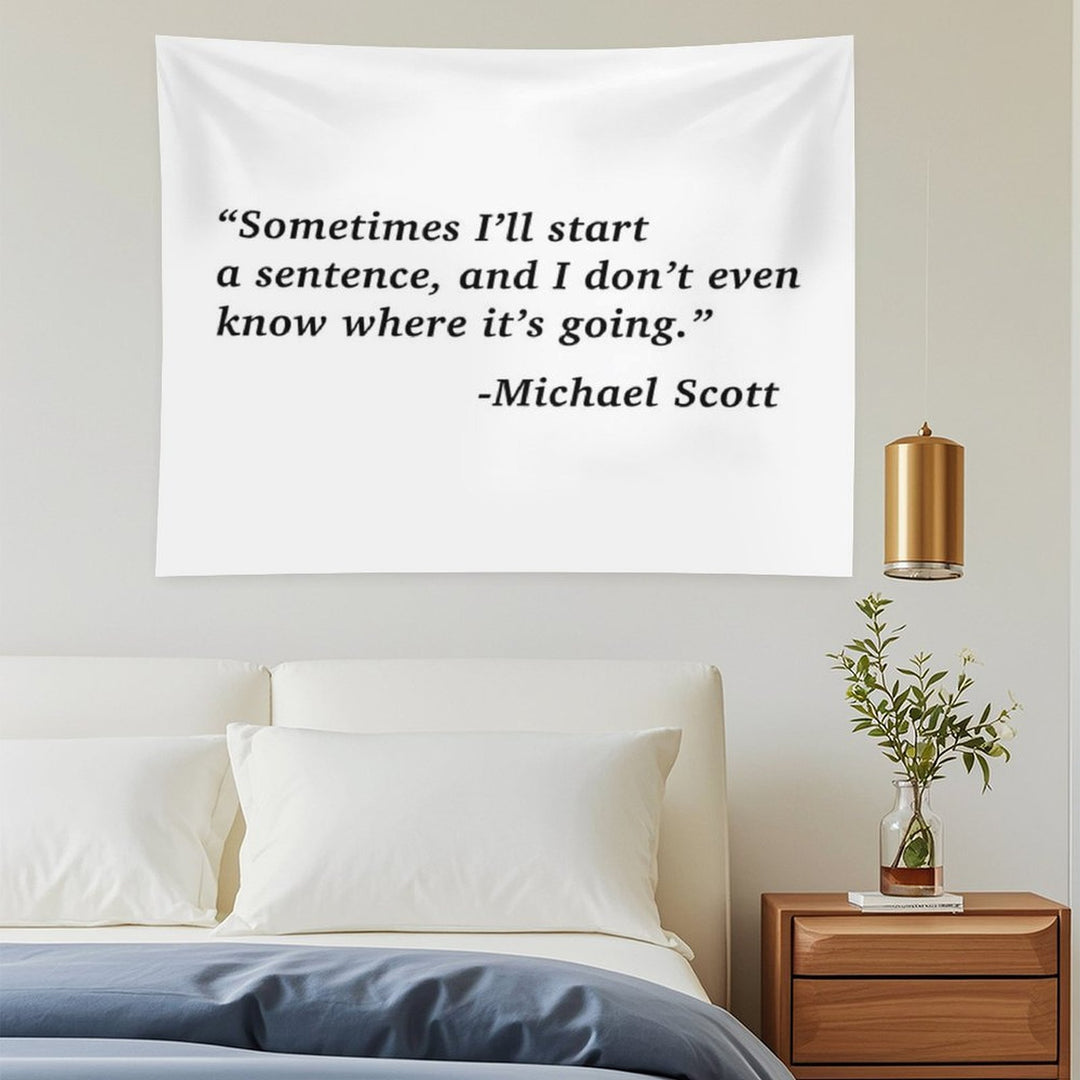 The Office Michael Scott Quote Tapestry