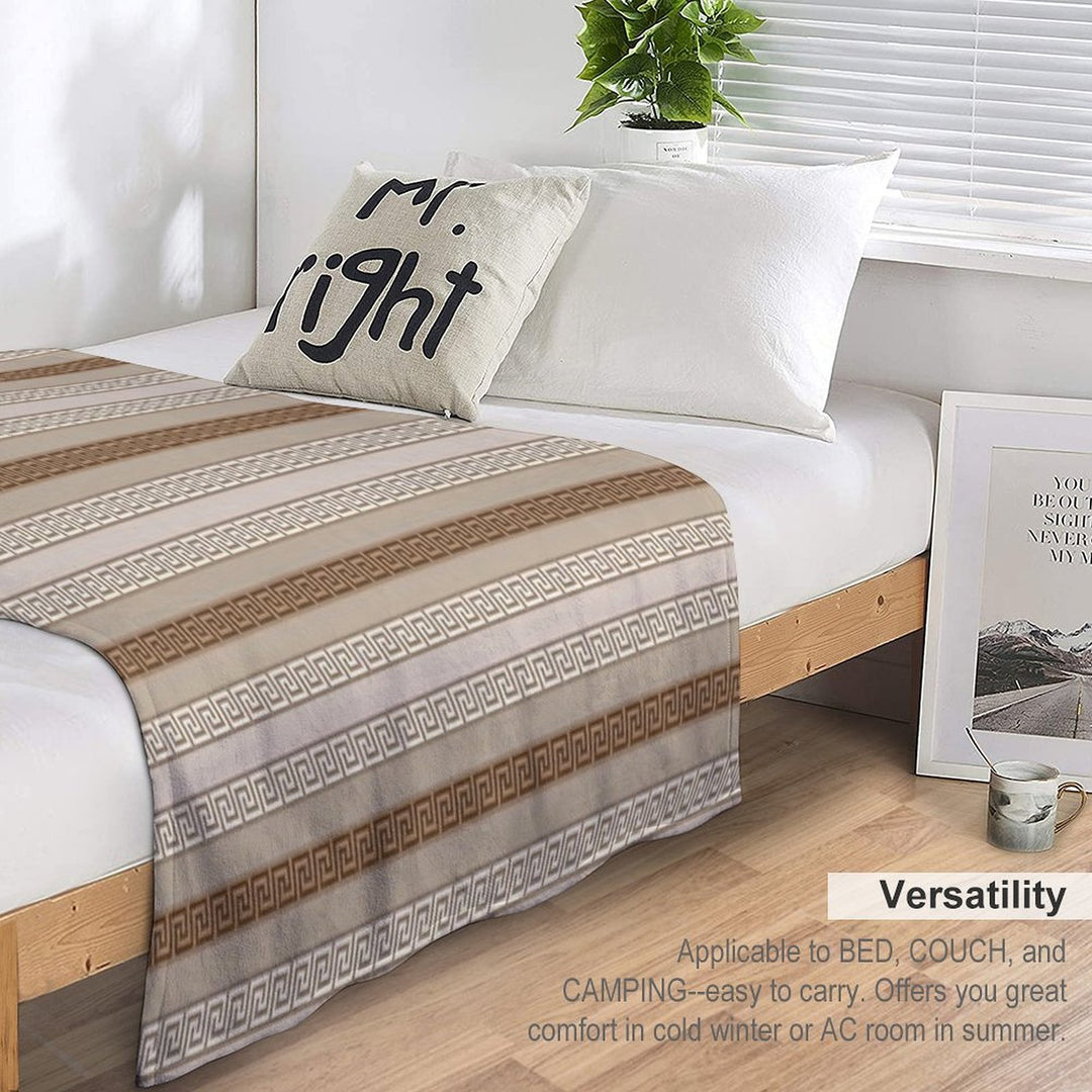 Patterned Stripe 005 Velvety-soft Throw Blanket