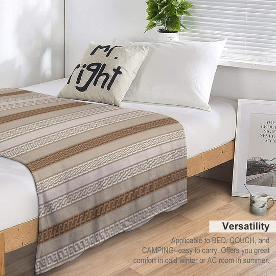 Patterned Stripe 005 Velvety-soft Throw Blanket