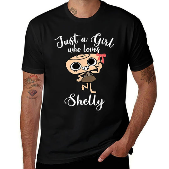 Just A Girl Who Loves Shelly Dandys World Funny  Slim-fit Cut T-Shirt