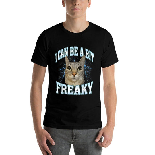 I Can Be A Bit Funny Cat Meme Internet Memes Joke  High-quality Stitching T-Shirt