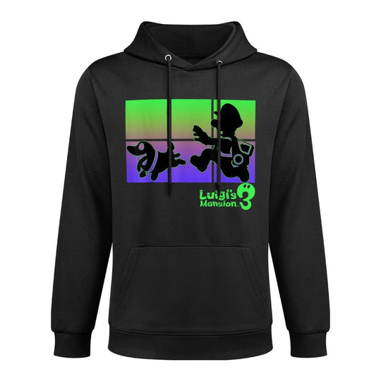 Luigi's Mansion 3 Luigi And Polterpup Silhouette Layering Staple Hoodie