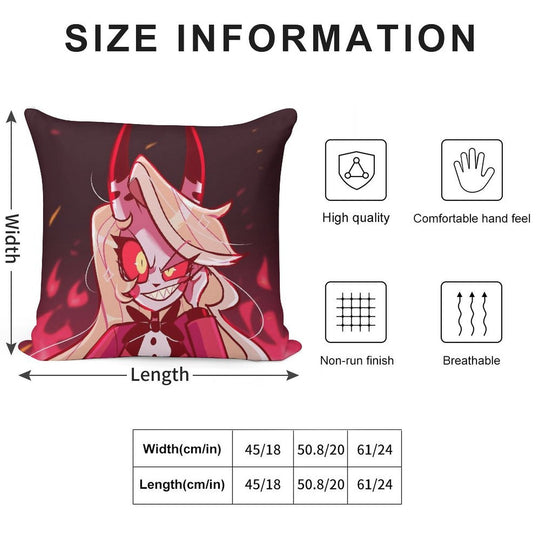 Hazbin Hotel Charlie Soft Bedroom Essential Throw Pillow