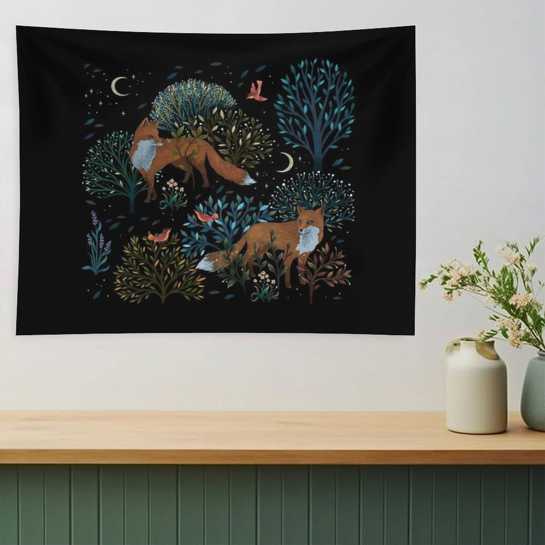Forest Fox Tapestry