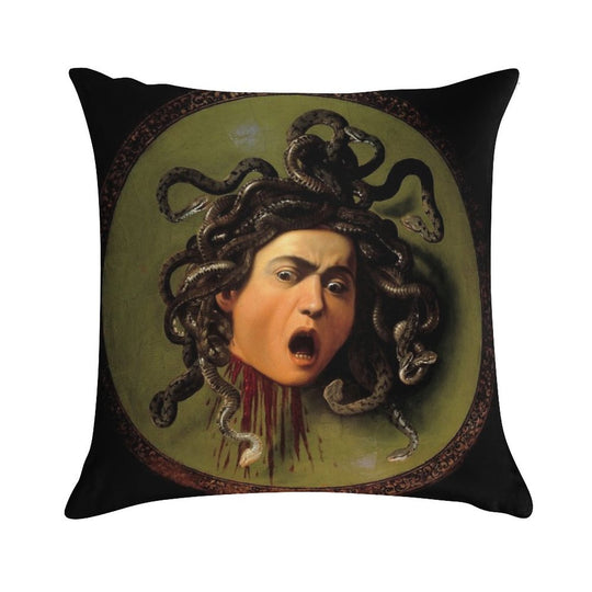 Michelangelo Merisi Da Caravaggio Medusa Soft Ultra-Soft Texture Throw Pillow