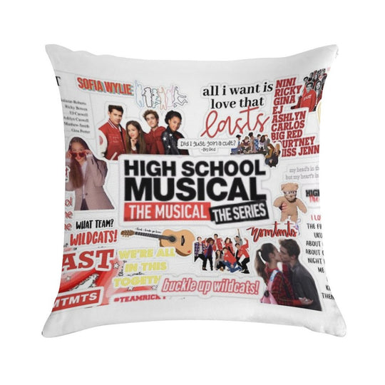 HSMTMTS Collage Soft Fade-Resistant Throw Pillow