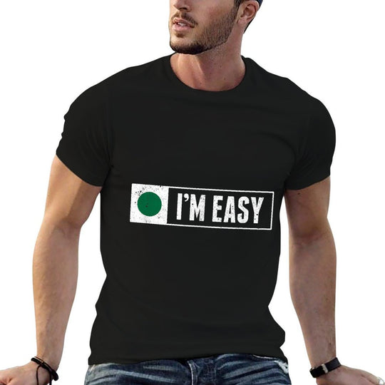 Funny Im Easy Snowboard Ski Mountain Sign Retro Vintage  Slim-fit Cut T-Shirt