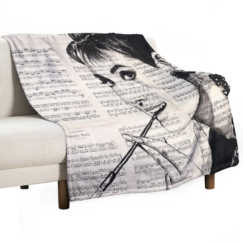 Audrey Hepburn Durable Throw Blanket