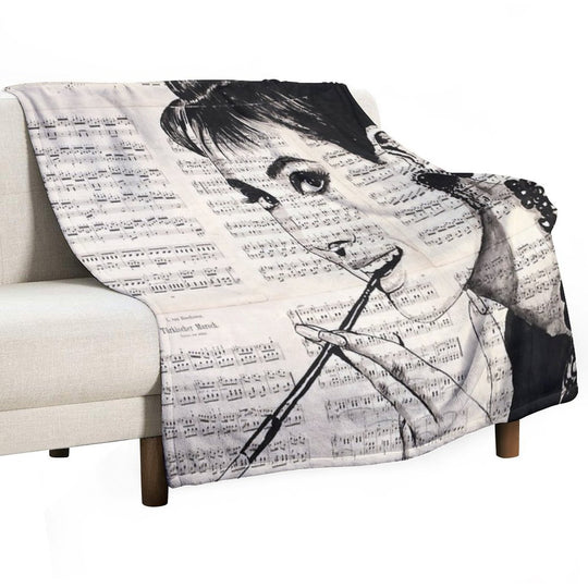 Audrey Hepburn Durable Throw Blanket