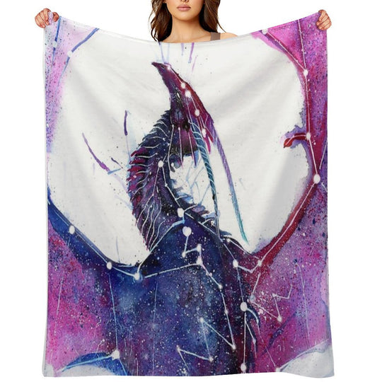 Galaxy Dragon Lightweight Throw Blanket