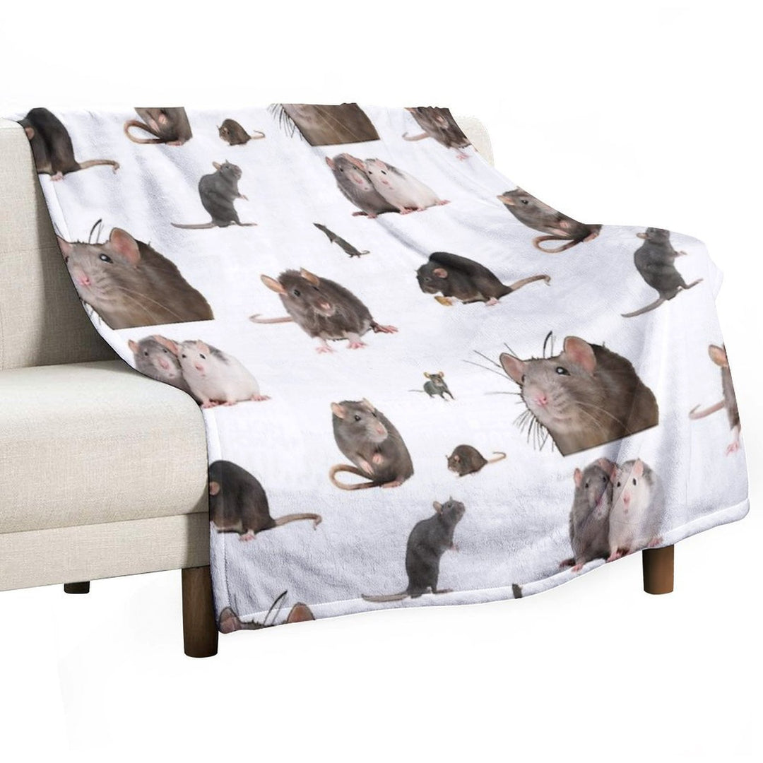The Rat Set Anti-pilling Throw Blanket