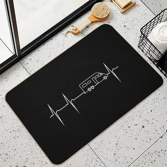 My Heart Beats for RV Camping  Non-Slip Bath Mat
