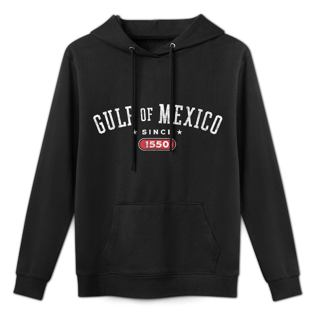 Gulf of Mexico Est 1550 Retro Vintage Athletic for Men Women Adjustable Hood Hoodie