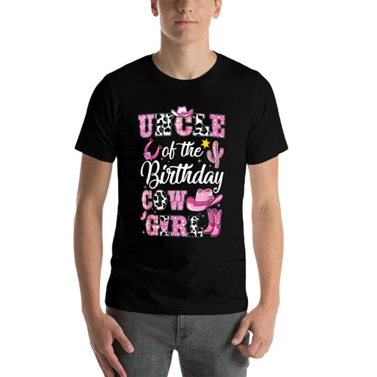 Uncle Of The Birthday Cow Girl Western Cowgirl 1St Birthday  Versatile T-Shirt
