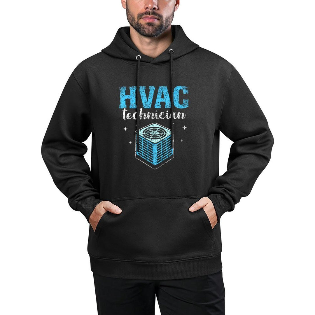 Hvac Technician Profession Installer Tech Hvac Durable Construction Hoodie